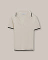 Polo Cropped De Punto Verde,CRUDO